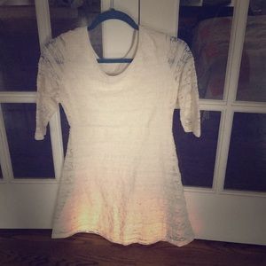 A white lace dress